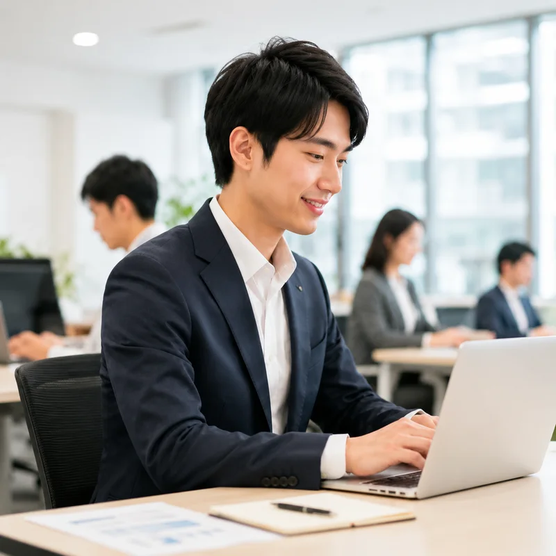 オフィスで仕事をする従業員のイメージ